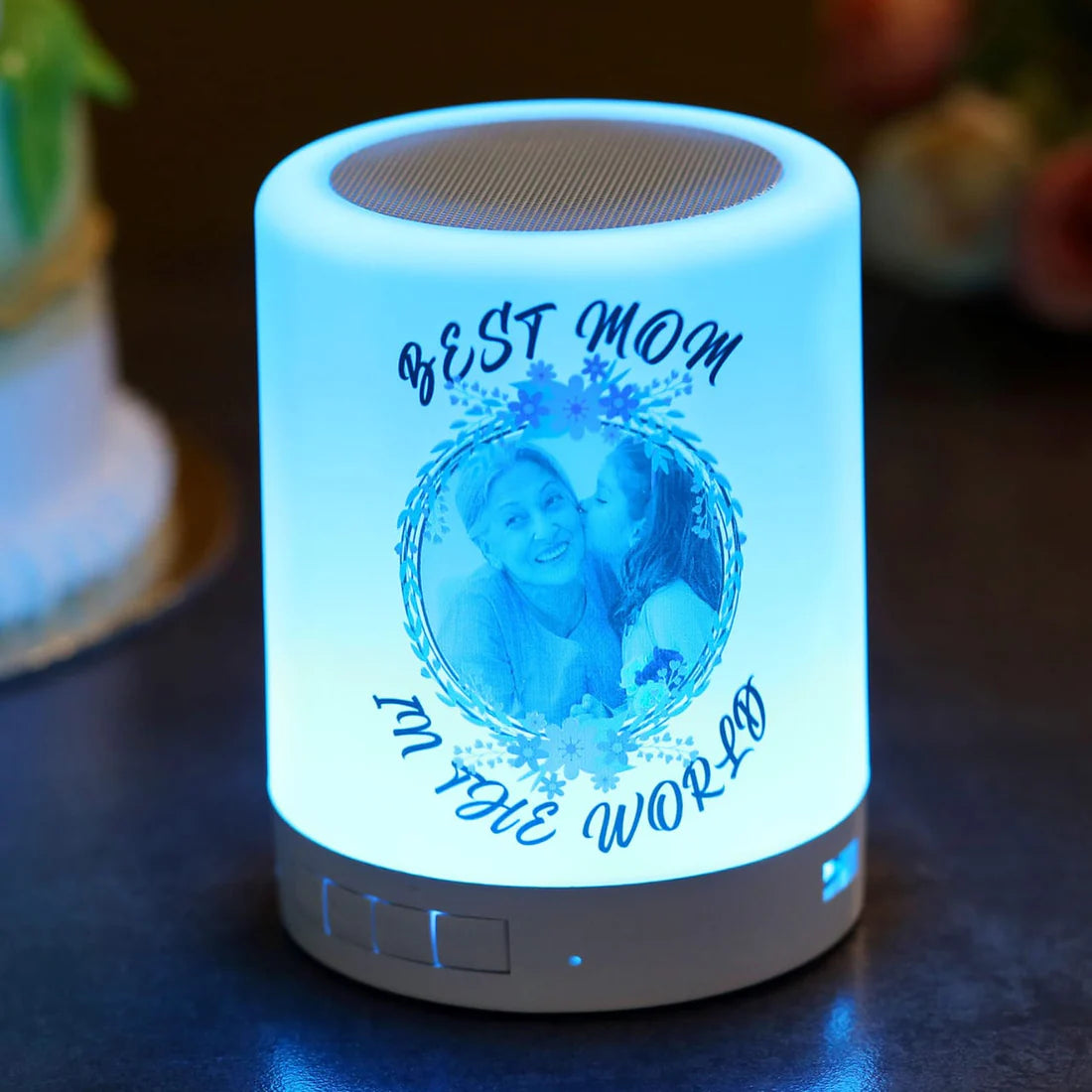 Customized Bluetooth Speaker with Your Photo/Name & Message Customized Bluetooth Speaker with Your Photo/Name & Message