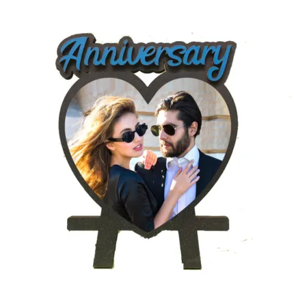 Personalized heart photo Anniversary Table Frame
